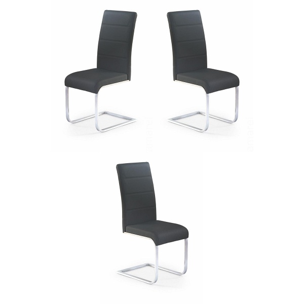 Trzy krzesła czarne - 1238