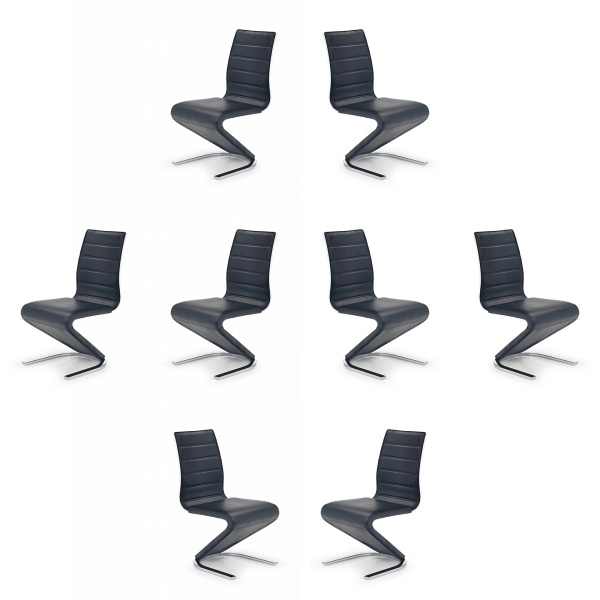 Osiem krzeseł czarnych - 7466