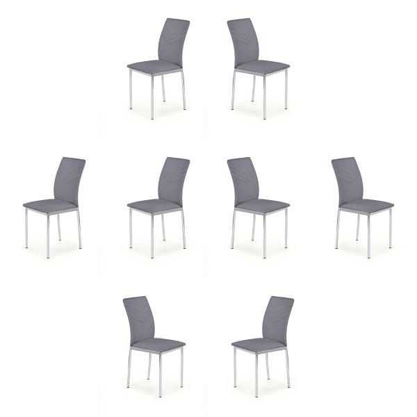 Osiem krzeseł popielatych - 2980