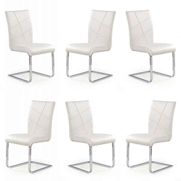Sześć krzeseł białych - 4900