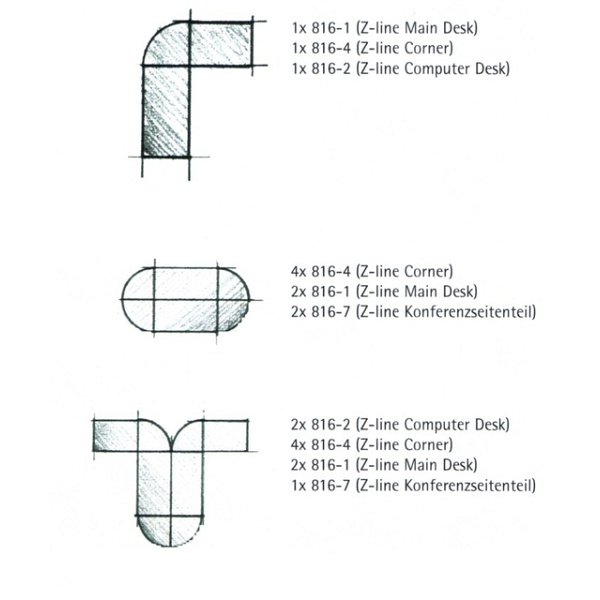 Biurko Z-Line - Chrom - Computer Desk Black - Unique