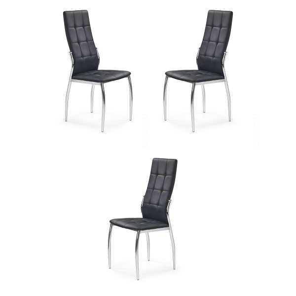 Trzy krzesła czarne - 0015