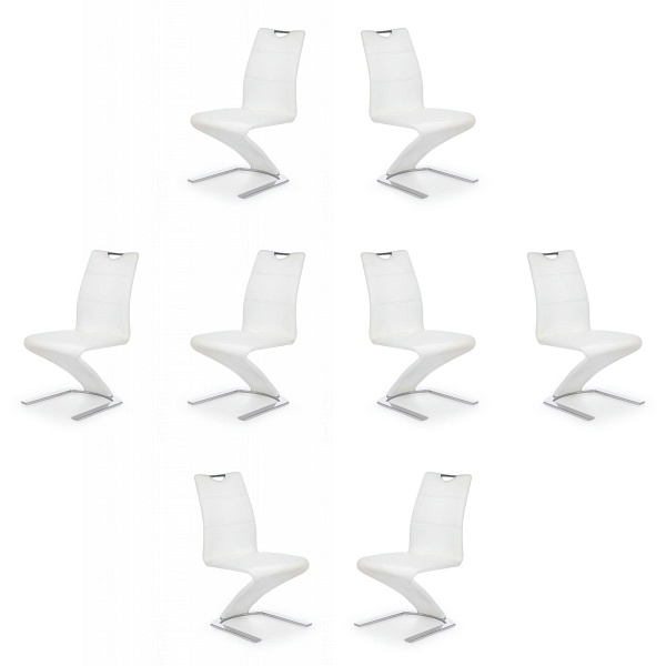 Osiem krzeseł białych - 4908