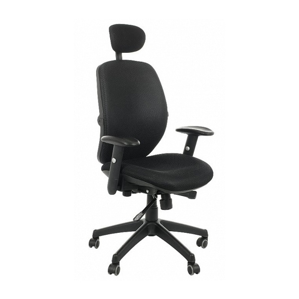 Fotel biurowy SPECTRUM HB czarny - SitPlus