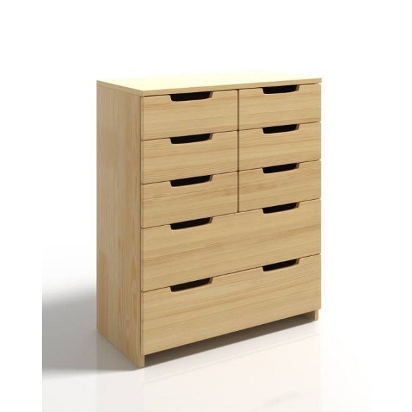 Komoda sosnowa SPECTRUM 8 szuflad - Skandica