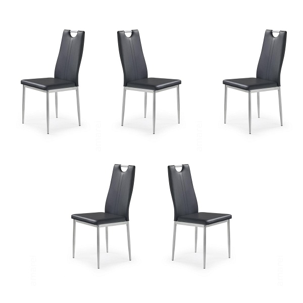 Pięć krzeseł czarnych - 8241