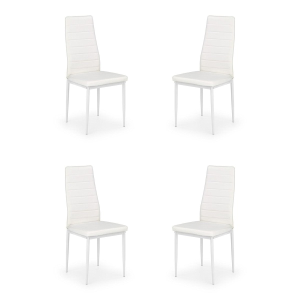 Cztery krzesła białe - 6194