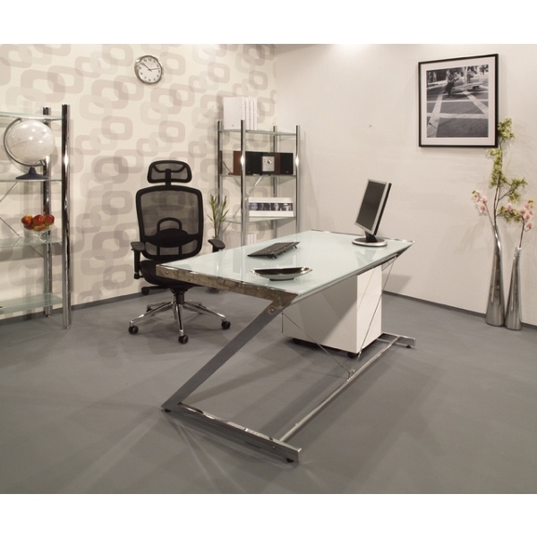 Biurko Z-Line - Chrom - Main Desk White - Unique