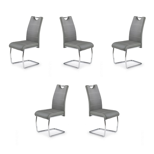 Pięć krzeseł popielatych - 0121