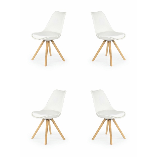 Cztery krzesła białe - 8210