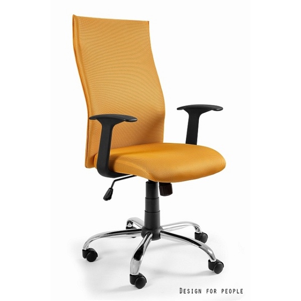 Fotel Black on Black / żółty - Unique