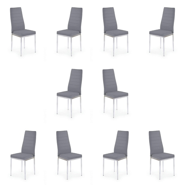 Dziesięć krzeseł popielatych - 6926
