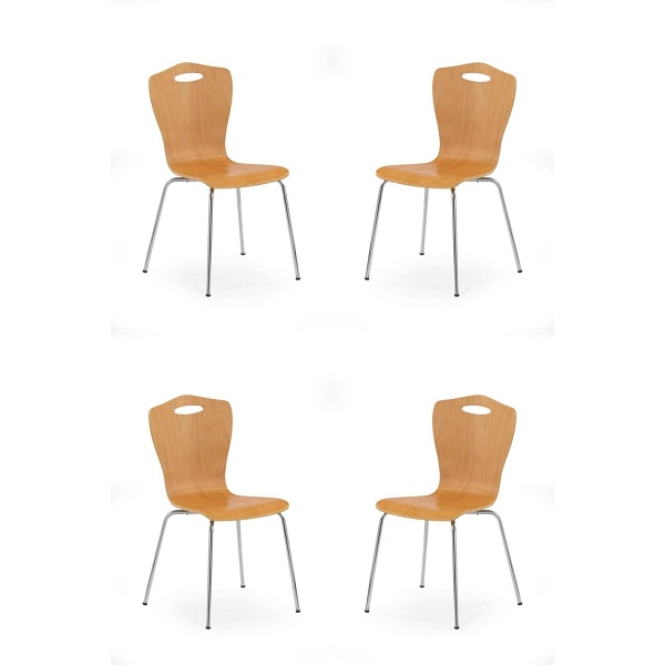 Cztery krzesła olcha - 7594