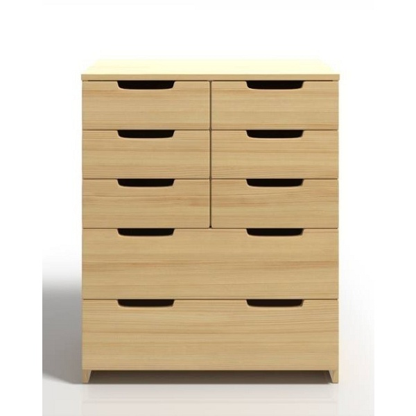 Komoda sosnowa SPECTRUM 8 szuflad - Skandica