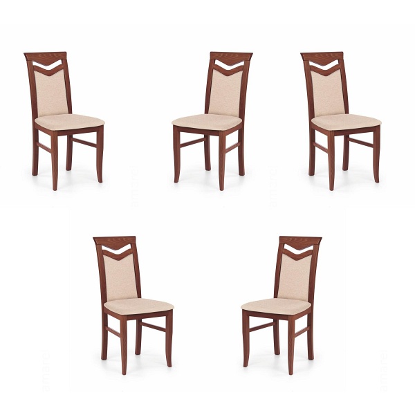 Pięć krzeseł czereśnia antyczna - 0787