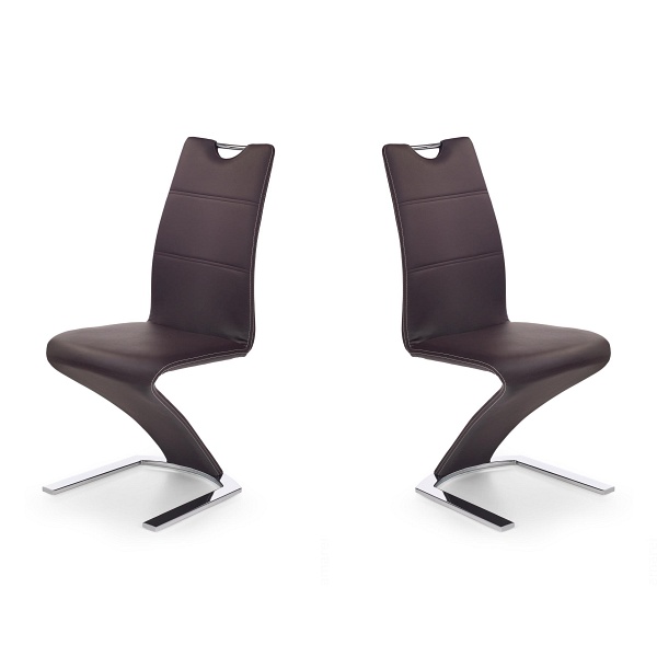 Dwa krzesła brązowe - 4922