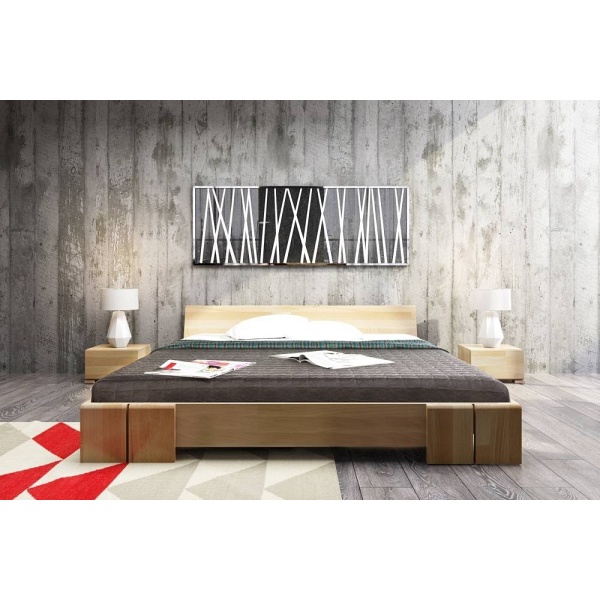 Łóżko drewniane bukowe VESTRE Long 90x220cm - Skandica