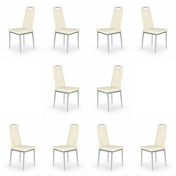 Dziesięć krzeseł kremowych - 1722