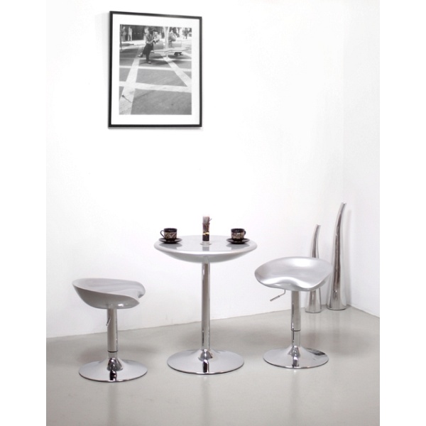 Stolik Bistro / srebrny - Unique