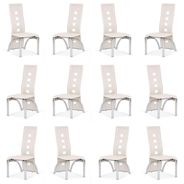 Dwanaście krzeseł kremowych - 1123