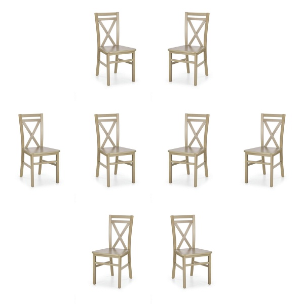 Osiem krzeseł dąb sonoma - 8098