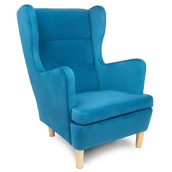 Fotel Lars niebieski - Skandica