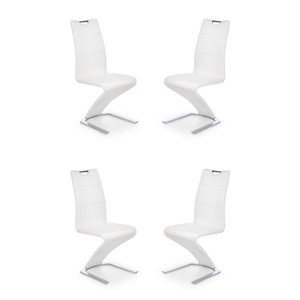 Cztery krzesła białe - 4908
