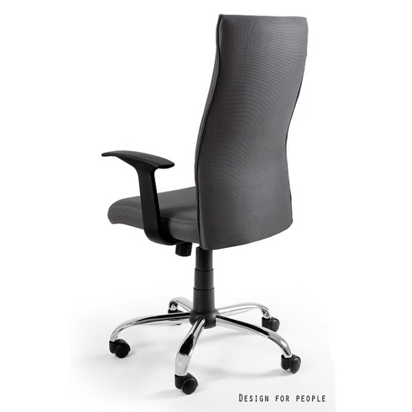 Fotel Black on Black / szary - Unique