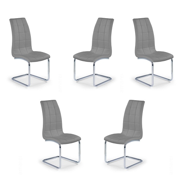 Pięć krzeseł popielatych - 2576