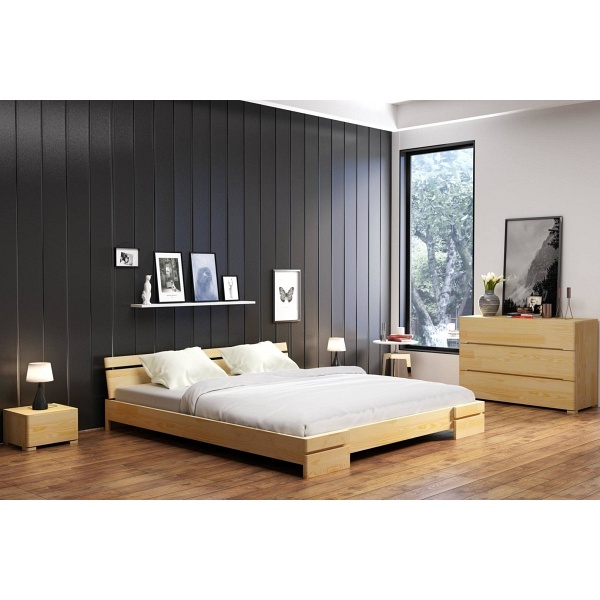 Łóżko drewniane sosnowe Sparta Long - Skandica