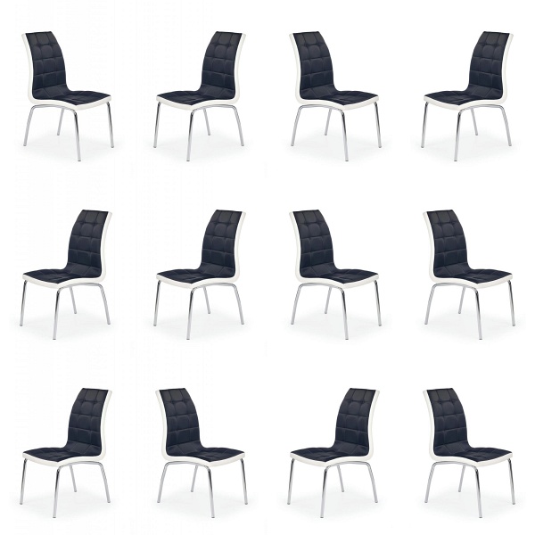 Dwanaście krzeseł czarno - białych - 4786