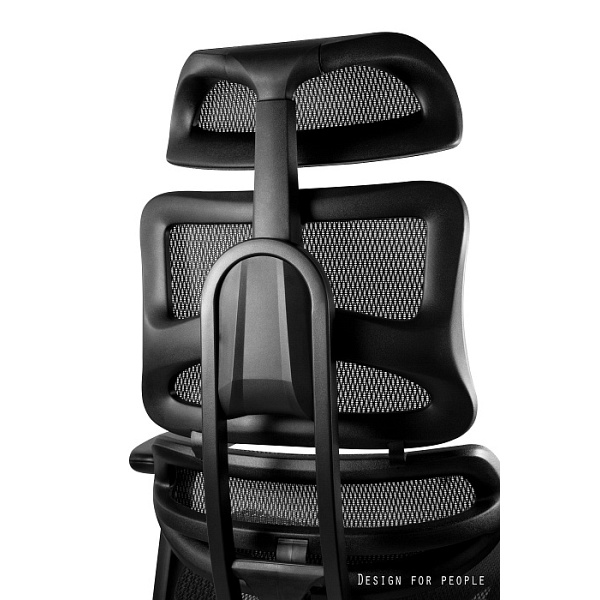 Fotel Ergotech czarny / podstawa czarna - Unique