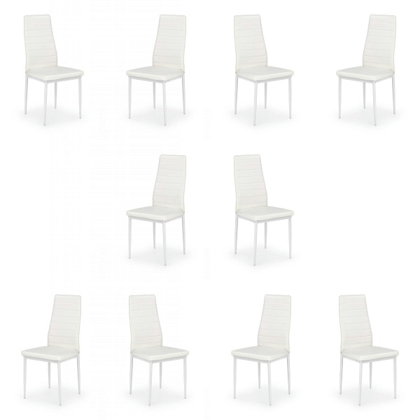 Dziesięć krzeseł białych - 6194