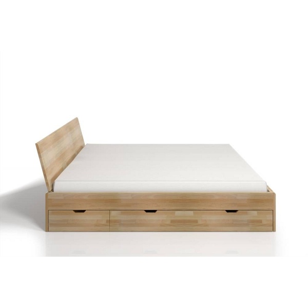 Łóżko drewniane bukowe z szufladami VESTRE Maxi & DR 120x200 - Skandica
