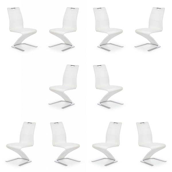 Dziesięć krzeseł białych - 4908