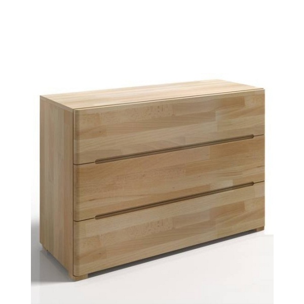Komoda bukowa z 3 szufladami SPARTA - Skandica