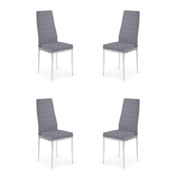 Cztery krzesła popielate - 6926