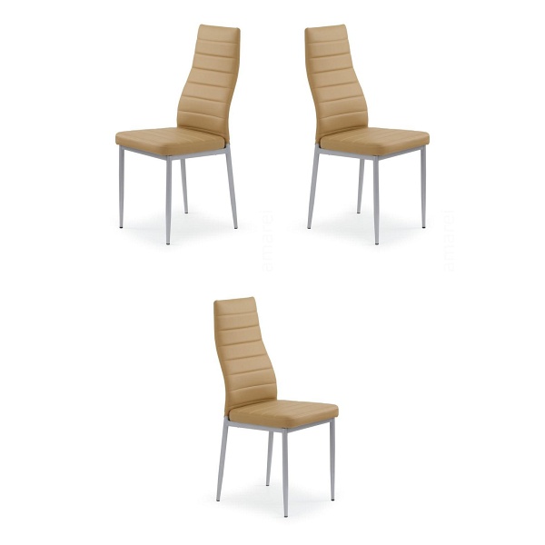 Trzy krzesła jasny brąz - 2014