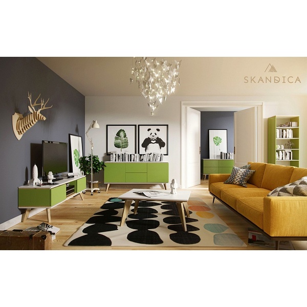 Komoda Jorgen 2+2 zielony