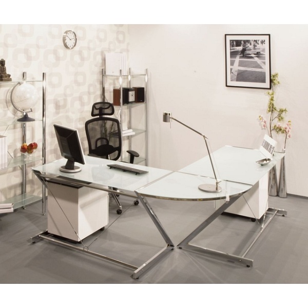 Biurko Z-Line - Chrom - Main Desk White - Unique