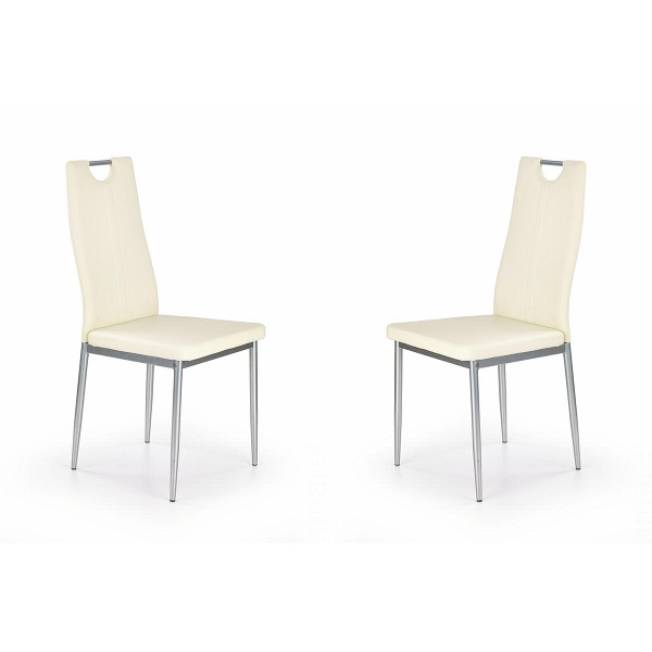 Dwa krzesła kremowe - 1722