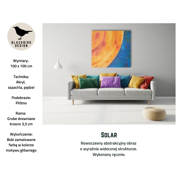 Solar obraz 100x100 Blackbird Design