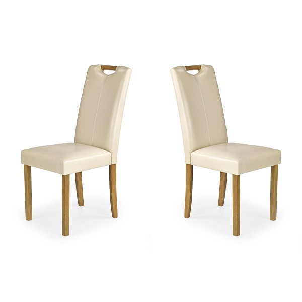 Dwa krzesła buk krem - 0596