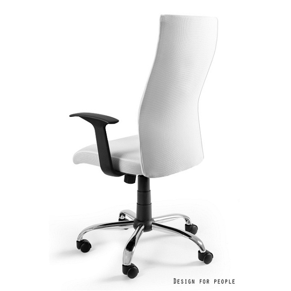 Fotel Black on Black / biały - Unique