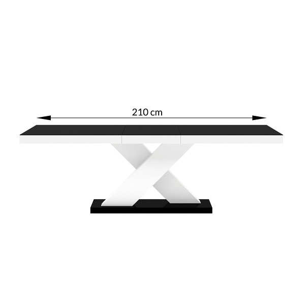 Stół Xenon szary / biały rozkładany - Meble Hubertus