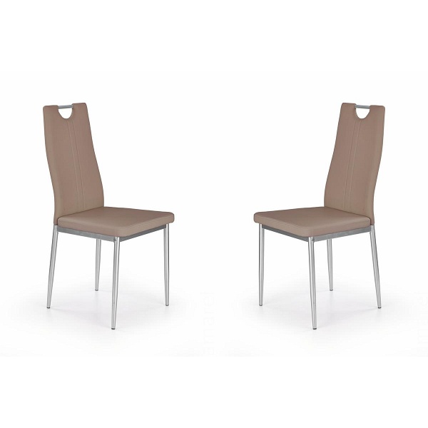 Dwa krzesła cappucino - 2675