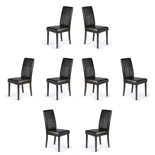 Osiem krzeseł wenge / ciemny - 7006