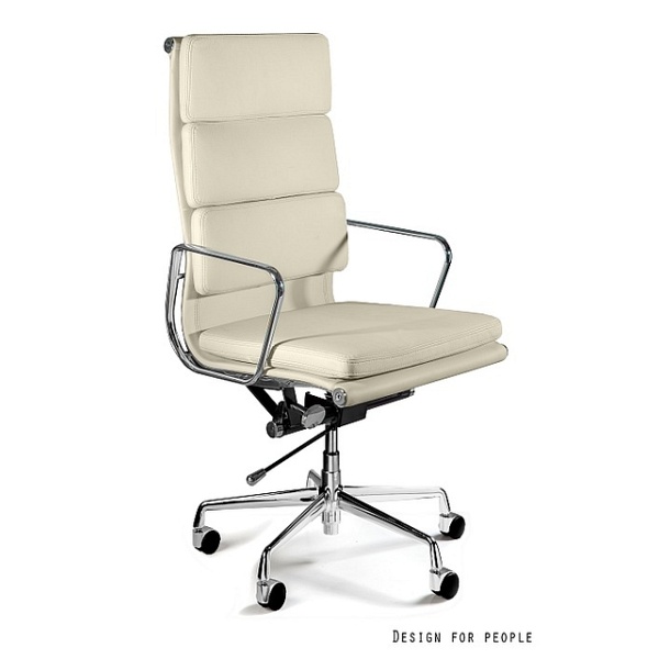 Fotel Wye HL beżowy skóra - Unique