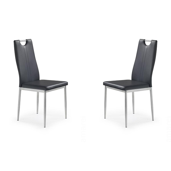 Dwa krzesła czarne - 8241