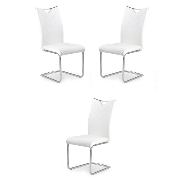 Trzy krzesła białe - 1517